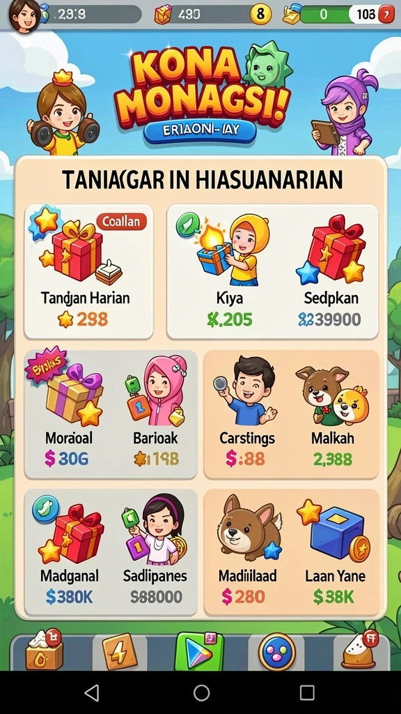 Grafis yang memukau dan penuh warna.