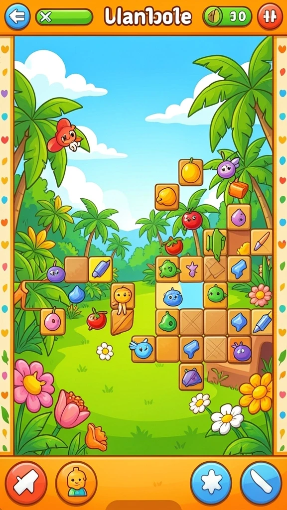 Tampilan grafis yang memukau di level pertama.