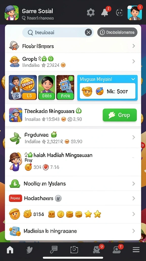 Karakter unik dengan kemampuan menarik.
