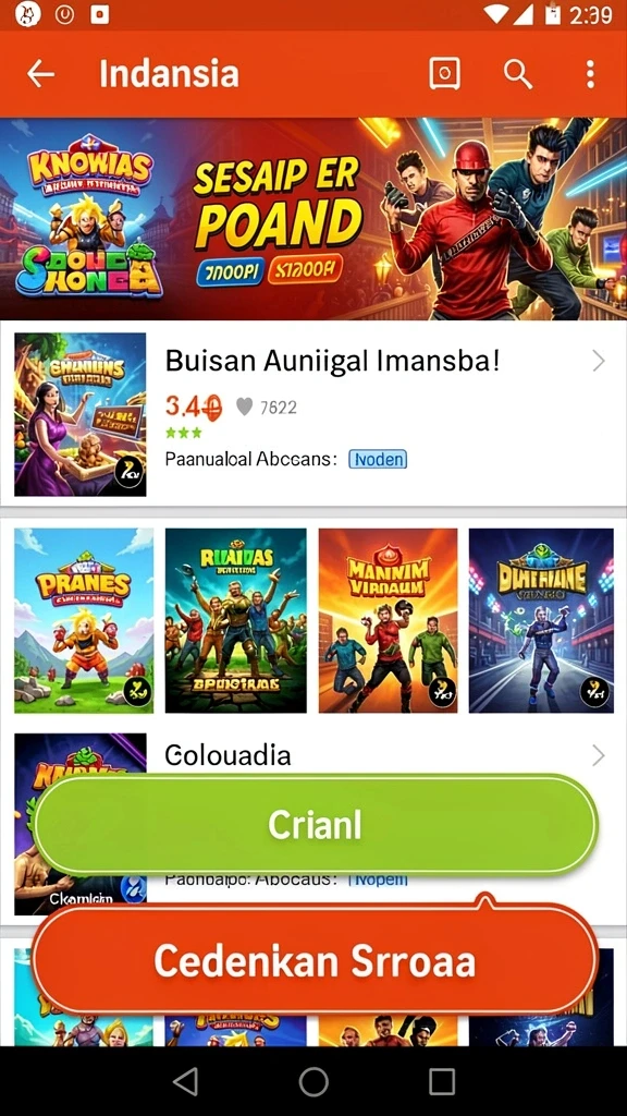 Tampilan antarmuka yang menarik dan modern.