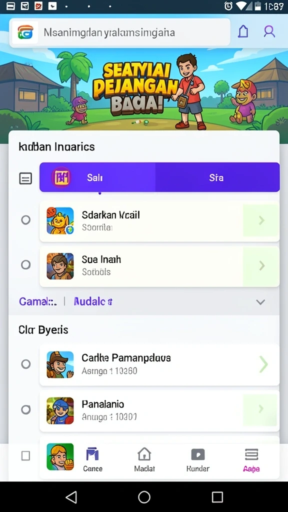 Screenshot menunjukkan karakter utama dalam aksi.