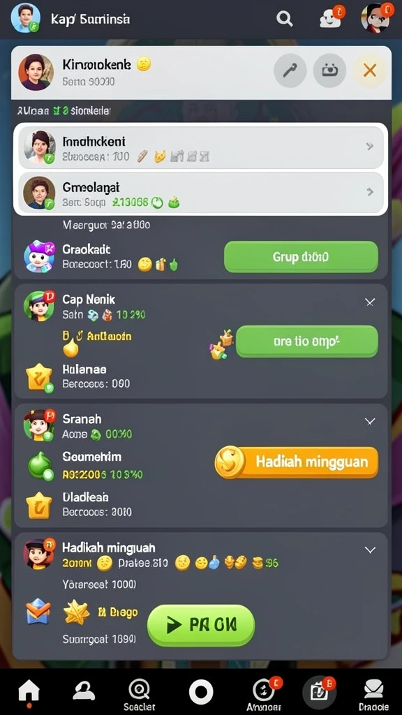 Fitur interaksi dengan pemain lain yang mengasyikkan.