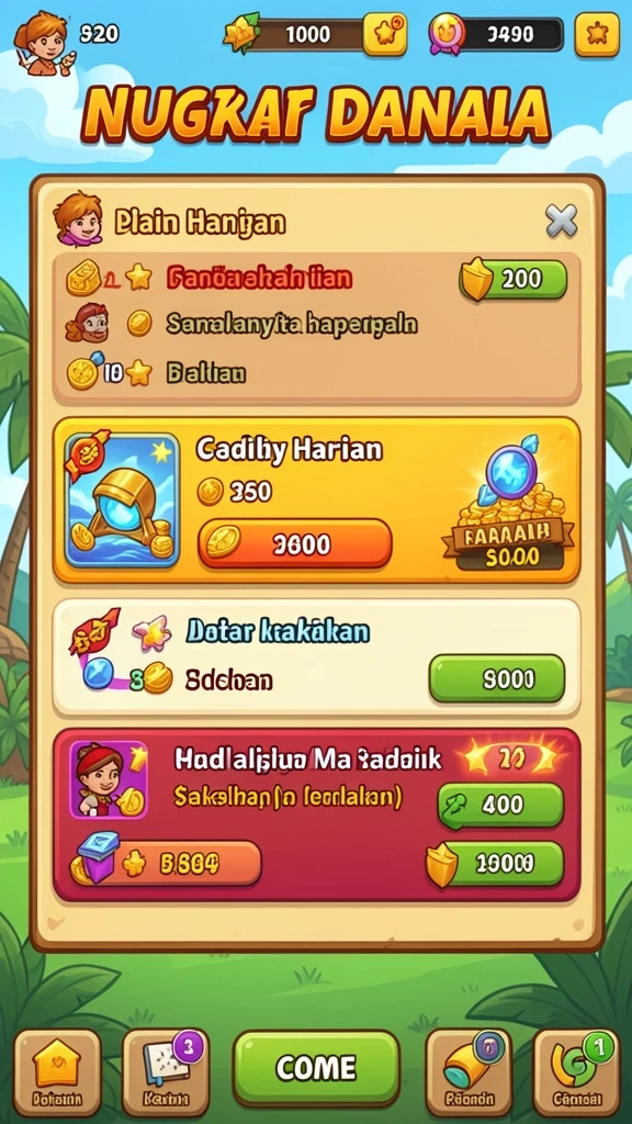 Beragam pilihan permainan yang seru dan menghibur.