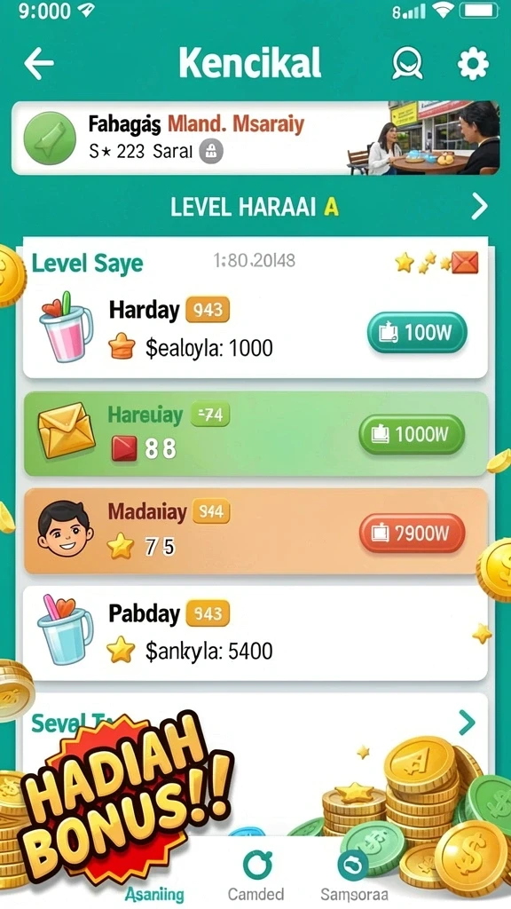 Grafis yang menawan membuat pengalaman bermain lebih seru.