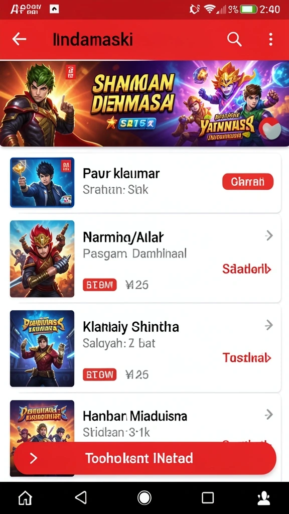 Tampilan antarmuka yang memudahkan navigasi pengguna.