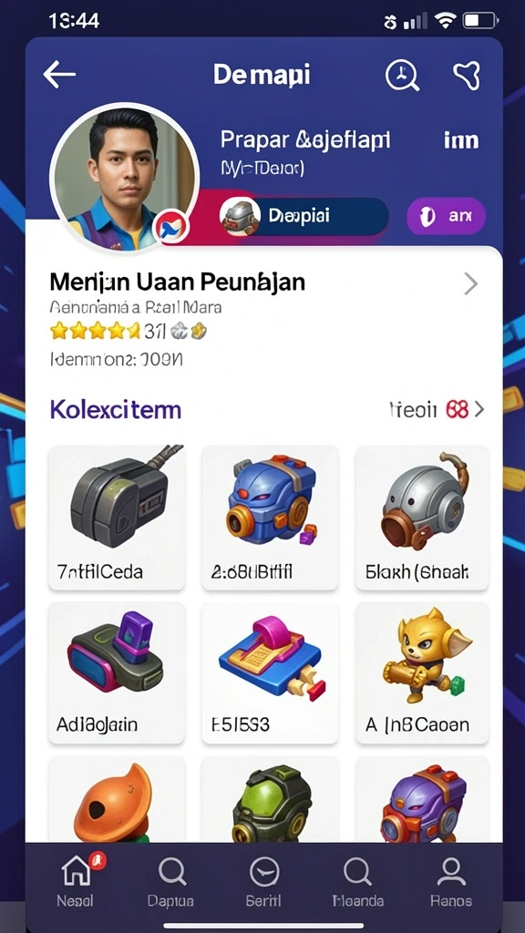 Menampilkan tampilan awal yang menarik dari FILTER303.
