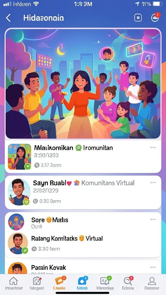 Tampilan antarmuka yang menarik dan user-friendly.