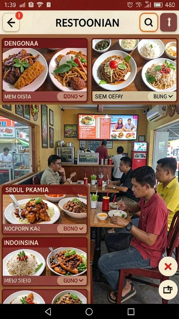 Antarmuka pengguna yang menarik dan ramah.