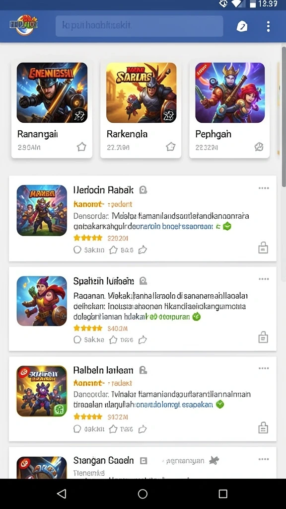 Gambaran antarmuka pengguna yang mudah dinavigasi dan intuitif.