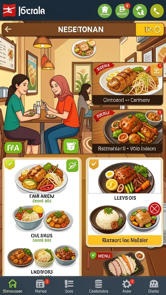 Gambar antarmuka utama HOKIWON yang menampilkan karakter baru.