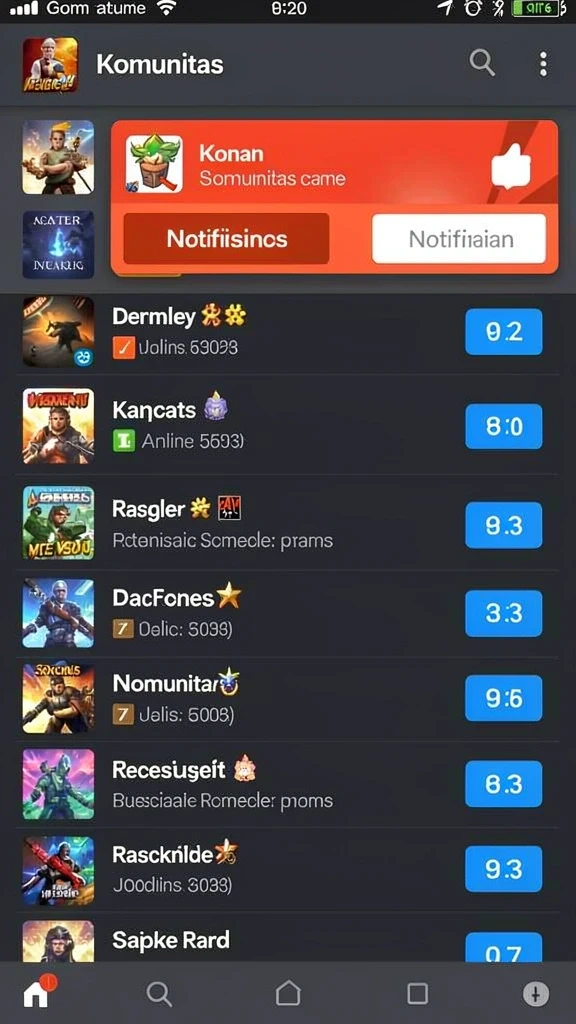 Fitur leaderboard yang mendorong kompetisi antar pemain.