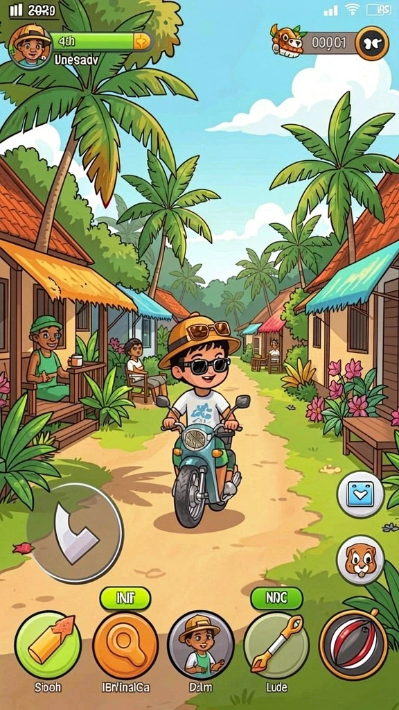 Gameplay yang seru dengan banyak tantangan.