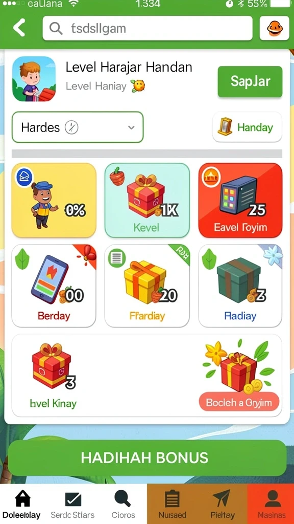 Peluang hadiah menarik untuk setiap pemain.
