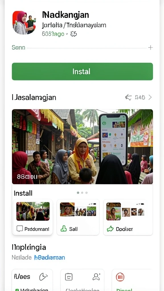 Tampilan awal yang menarik dan user-friendly.