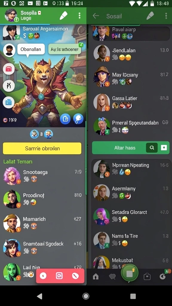 Karakter unik yang membuat game semakin seru.