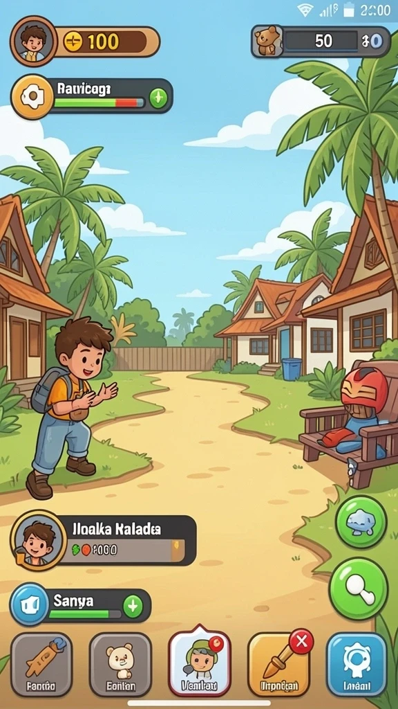 Fitur multiplayer untuk bermain bersama teman.