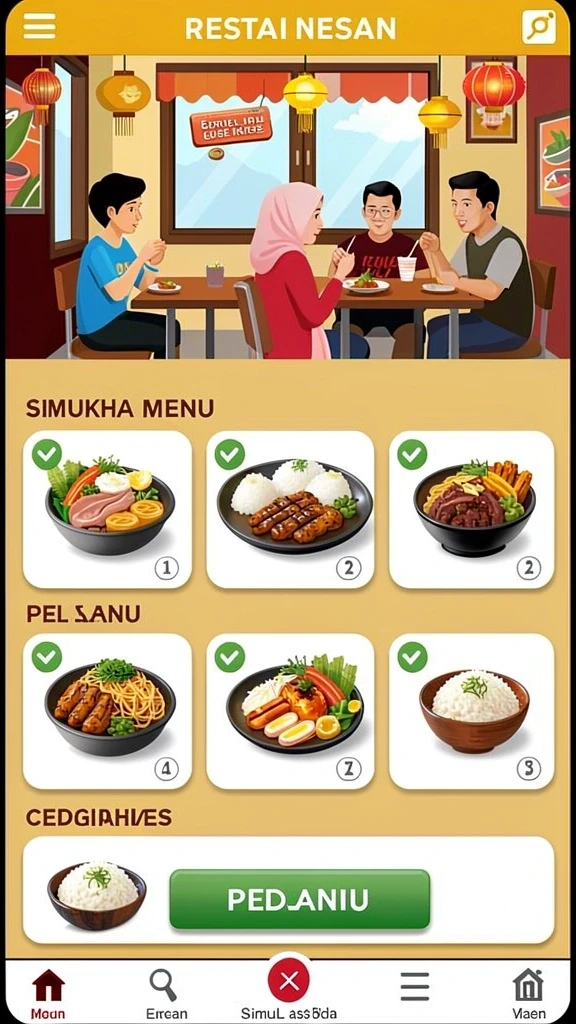 Tampilan antarmuka yang ramah pengguna.
