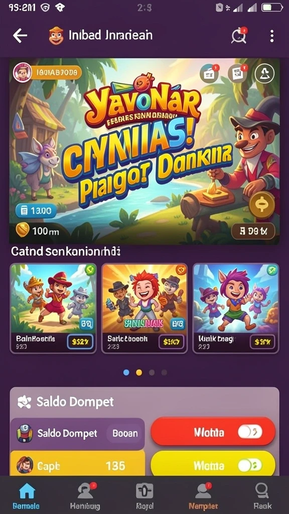 Screenshot menunjukkan grafis berkualitas tinggi dalam game.