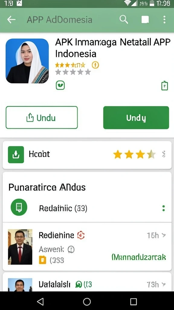 Tampilan antarmuka pengguna ROBINTOGEL yang menarik.