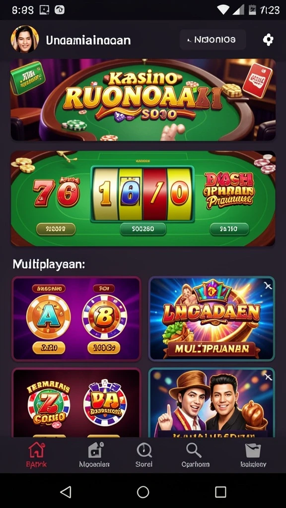 Visual menawan dari lingkungan permainan yang beragam.