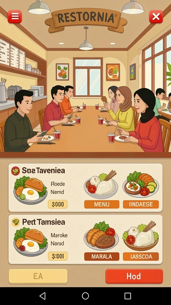 Tampilan antarmuka yang intuitif dan menarik.