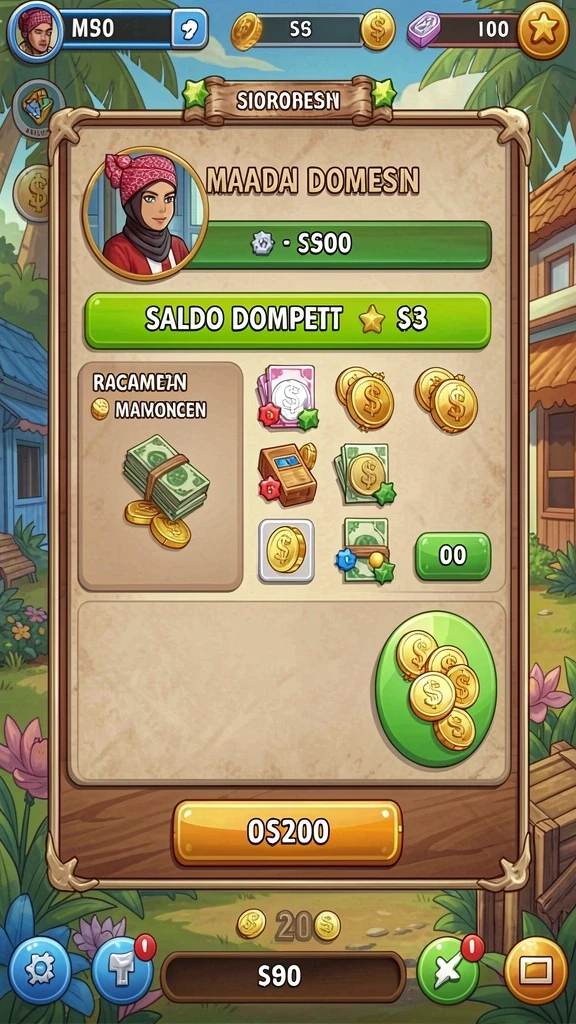 Tangkapan layar menampilkan salah satu level menantang di WATITOTO.